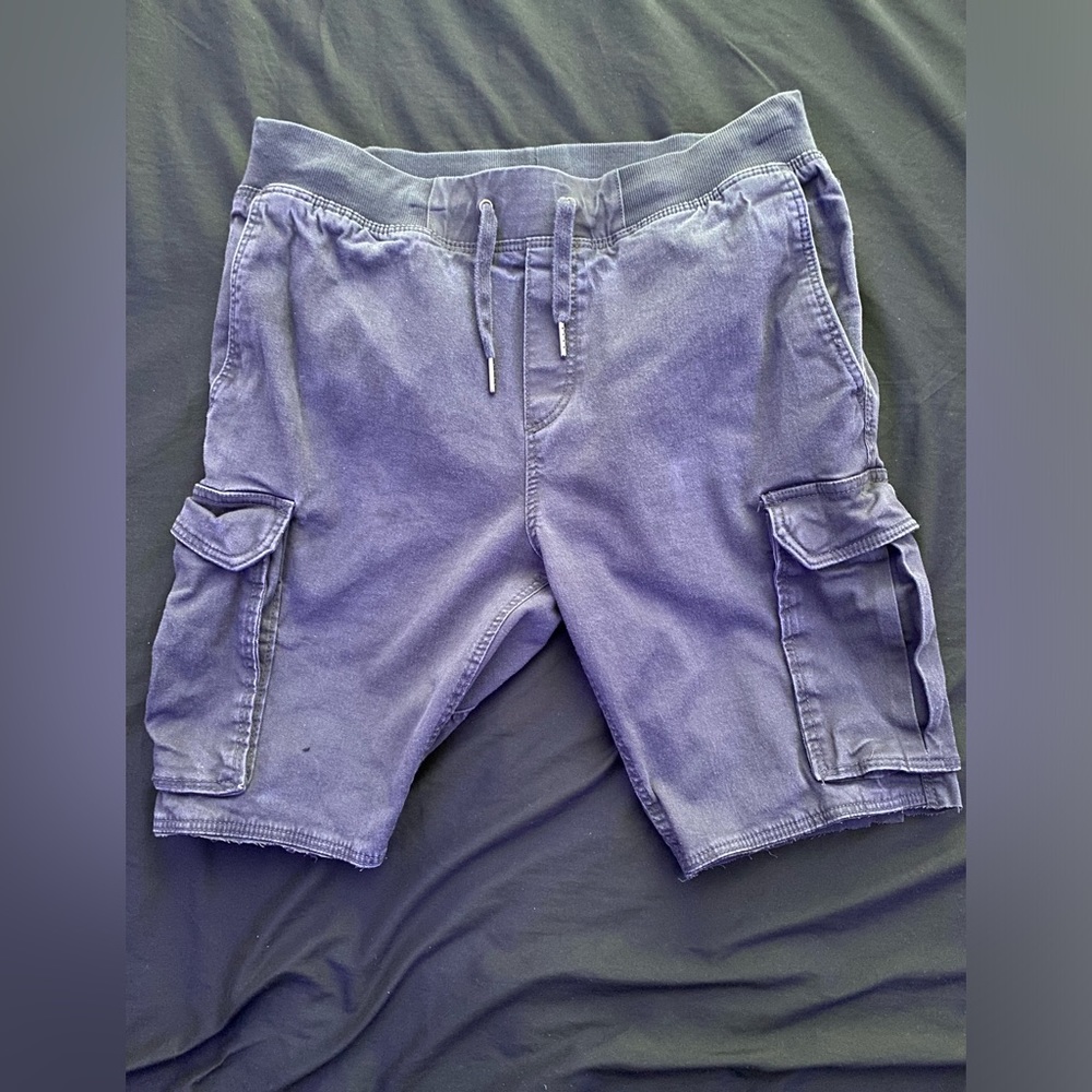 Grey Cargo Shorts